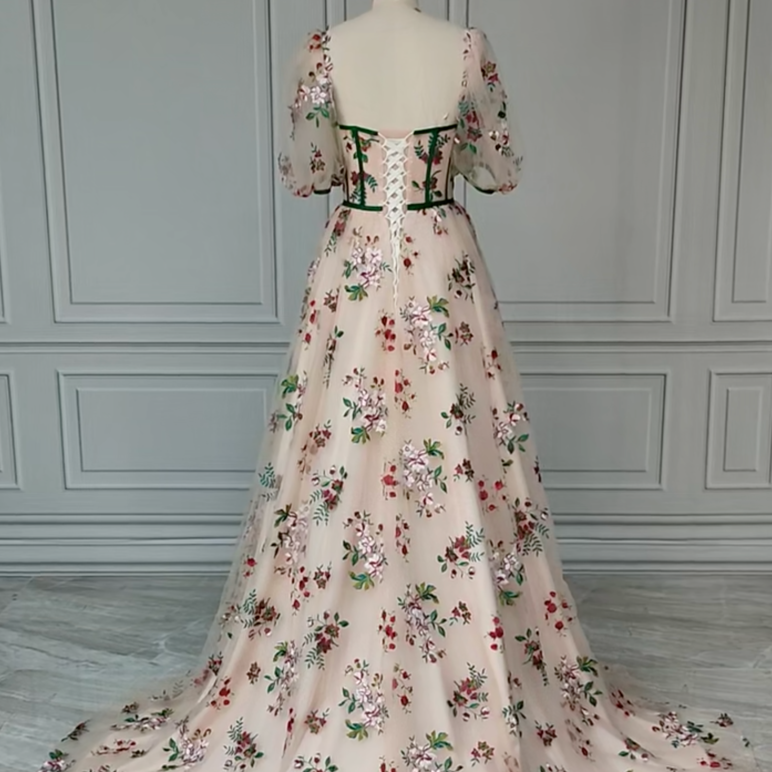 Floral Tulle Princess Dress Non Traditional Whimsical Wedding Dress Red Magnolia Lane